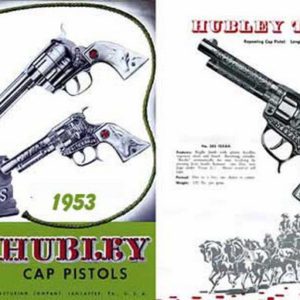 Hubley 1953 Circa Cap Pistols Gun Catalog