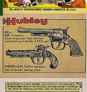 Hubley 1957 Mfg Co Comic Book & Cap Gun Catalog