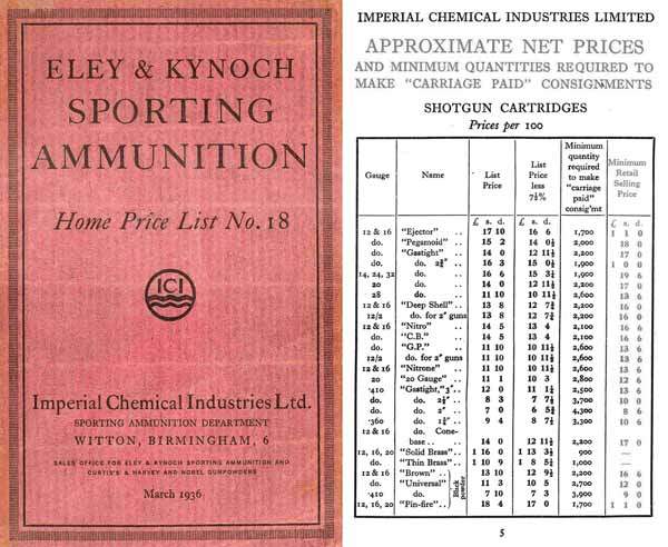 Eley 1936 Kynoch (ICI), Short Handbook (UK) - GB-img-0