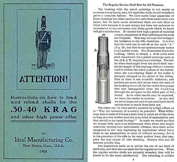 Krag Reloading Manual by Ideal - 1904 - GB-img-0