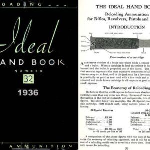 Ideal 1936 Hand Book No. 32, - Ammunition & Reloading