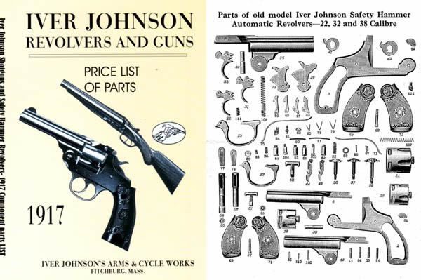 Iver Johnson 1917 Revolvers and Guns Parts and Price List Catalog - GB-img-0
