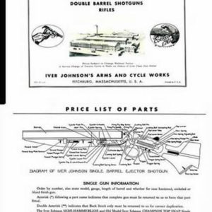 Iver Johnson 1949 Parts and Price Catalog