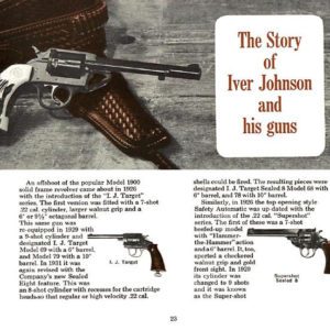 Iver Johnson 1971 Circa History & Gun Catalog
