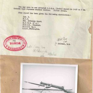 Japanese 1946 Submachine Gun- UK Report of Unknown 8mm Type