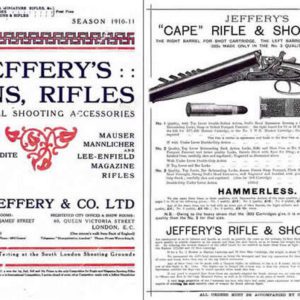 Jeffery 1910 - 1911 Gun, Rifle and Accessory Catalog (UK)