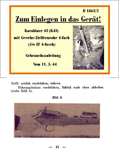 Karabiner 43 Gun Manual - GB-img-0