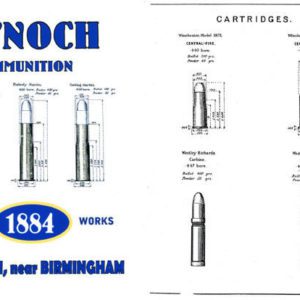 Kynoch 1884 Ammunition Lion-Works Catalog