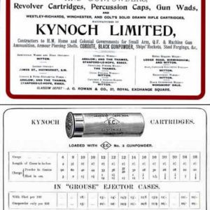 Kynoch 1898-9 Ammunition & Gun Powders Catalog