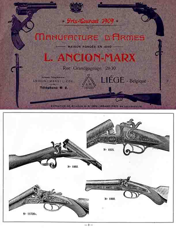 Ancion-Marx (Liege) Gun Catalog - 1909 - GB-img-0