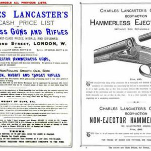 Charles Lancaster High-Class Guns & Rifles 1893 Catalog