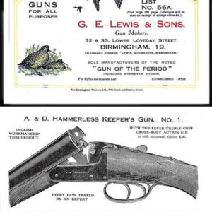 GE Lewis & Sons 1936 ( UK ) Gun Catalog (short)