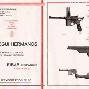 Beistegui Hermanos 1933 Circa Liste d'Exporation, Eibar, Spain