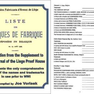 Belgian Gunmakers with Trademark Names 1909, List of