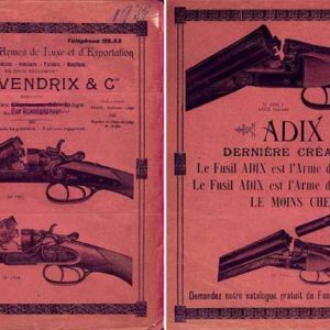 Louis Vendrix (Liege) 1936 Gun Catalog