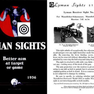 Lyman 1936 Sights Catalog No. 24
