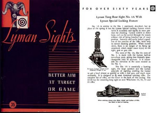 Lyman 1950 Sights No. 35 Catalog - GB-img-0
