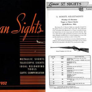 Lyman 1951-52 Sights Catalog No. 36