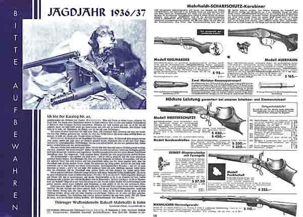 Mahrholdt Jagdjahr 1936-37 Catalog (Innsbruck, Austria) - GB-img-0