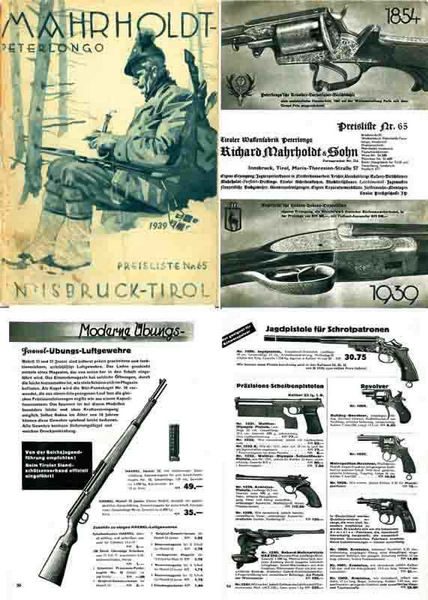Mahrholdt 1939 Catalogue #65 Guns & Supplies (Innsbruck, Austria) - GB-img-0