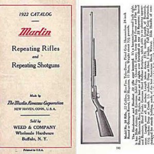 Marlin 1922 Repeating Rifles and Shotguns Catalog