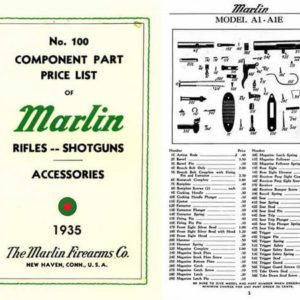 Marlin 1935 Rifles and Shotguns - Component Parts Catalog