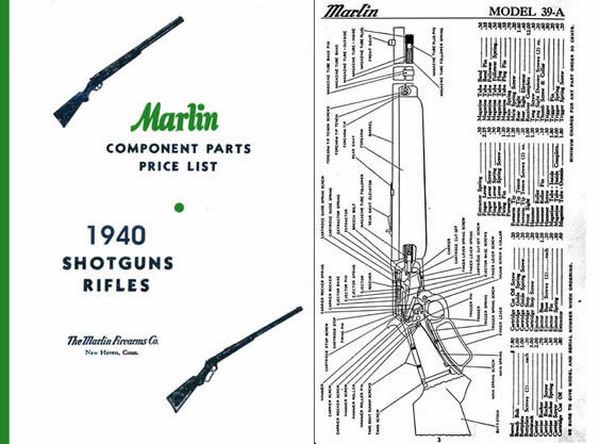 Marlin 1940 Rifles and Shotguns - Component Parts Catalog - GB-img-0
