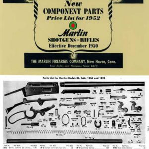Marlin 1952 Rifles and Shotguns - Component Parts Catalog