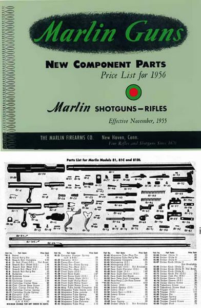 Marlin 1956 Rifles and Shotguns - Component Parts Catalog - GB-img-0