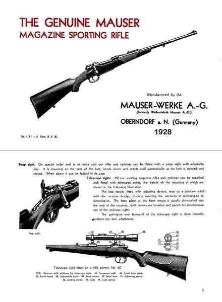 Mauser 1928, The Original Magazine Sporting Rifles- Manual- GB-img-0