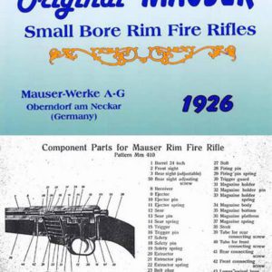 Mauser 1926 Original Small Bore Rim Fire Rifles Catalog