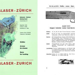 Merkel 1956 Circa Guns for Hunting W. Glaser Catalog