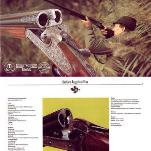 Merkel 1985 Circa Suhl Simson Doppelflinten Gun Catalog