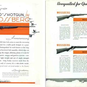 Mossberg 1933 Gun Catalog