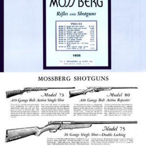 Mossberg 1935 Rifles and Shotguns Catalog