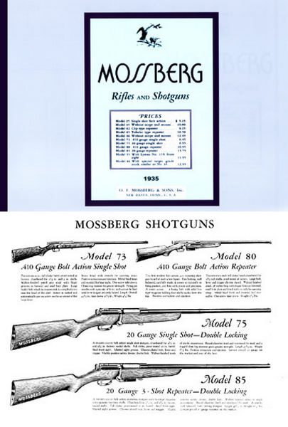 Mossberg 1935 Rifles and Shotguns Catalog - GB-img-0