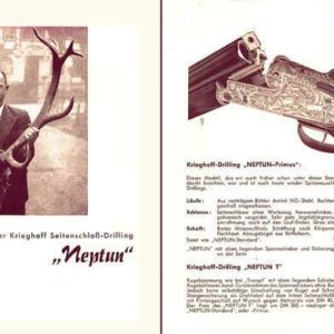 Krieghoff Seitenschloss-Drilling Neptun (Suhl, Germany) 1935 Gun Catalog