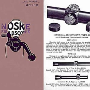 Noske Fieldscopes 1936 Catalog