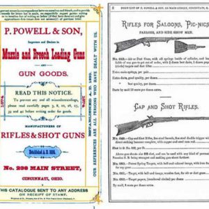 P. Powell and Son Muzzle and Breech Loading Guns 1874 Catalog