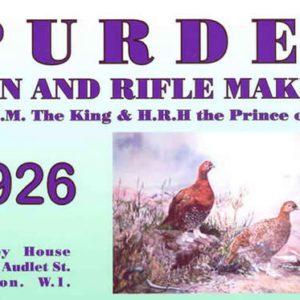 Purdey 1926 Guns and Rifles - Shotguns Catalog