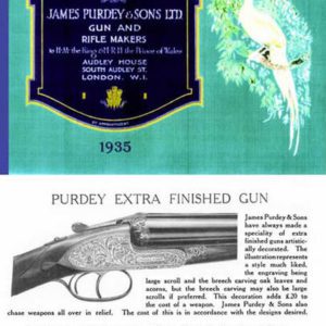 Purdey 1935 & Sons Ltd. Gun Catalog