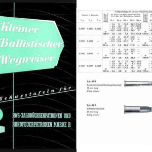 RWS 1956 Ammunition (Germany) Catalog