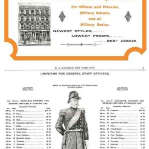 Raymold Uniforms 1895 (New York)