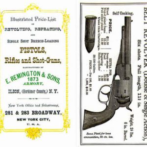 Remington 1873 Illustrated Price List & Gun Catalog