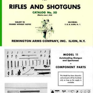 Remington 1950 Gun Catalog Component Parts List