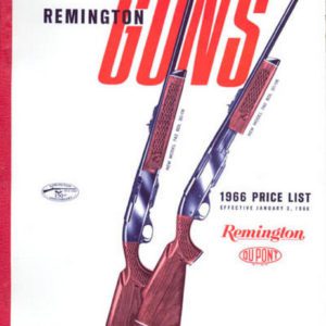 Remington 1966 Firearms Price List Catalog