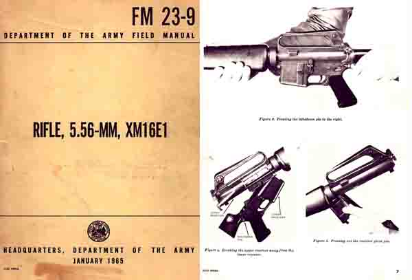 Rifle 5.56mm XM16E1 1965 Field Manual - GB-img-0