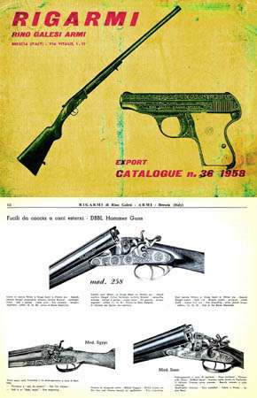 Rigarmi 1958 (Italy) Gun Catalog - GB - Books at GunBroker.com : 1074037741