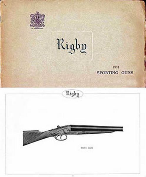 Rigby 1931 Sporting Shot Guns Catalog - GB-img-0
