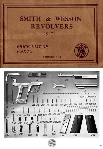 Smith & Wesson 1927 Parts and Prices Catalog - GB-img-0